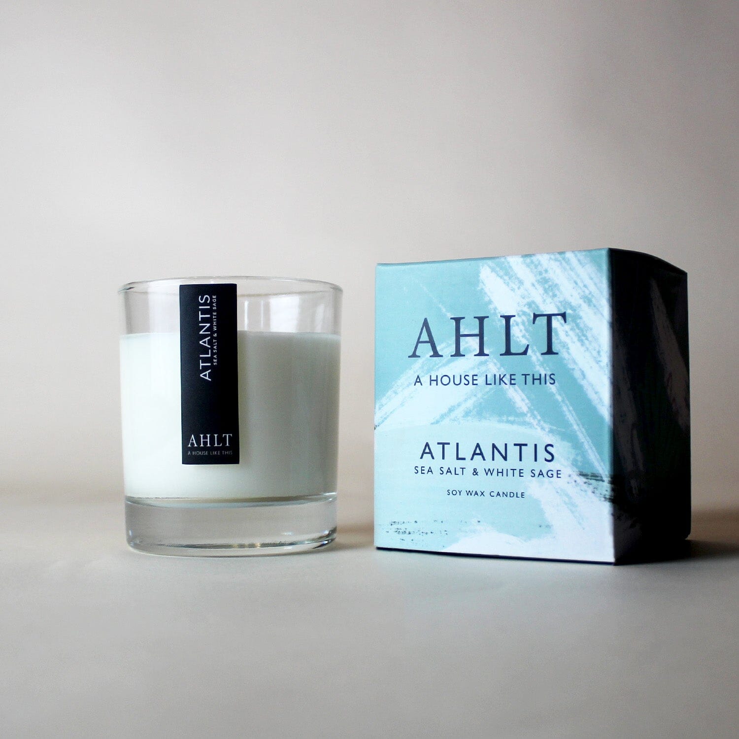 ATLANTIS Candle Clear Glass Candle A House Like This 